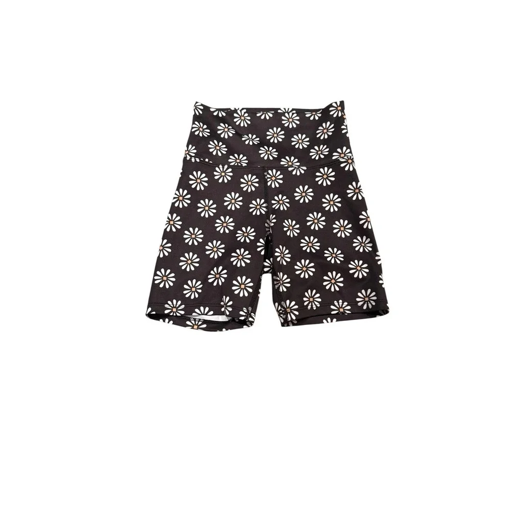 Beach Riot Revolve Daisy Floral Print Biker Short -‎ Women's XS Made in U.S.
